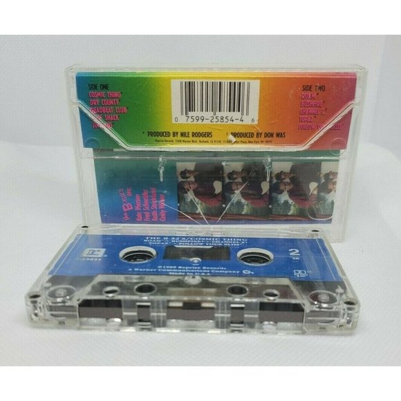 Cosmic Thing The B-52s Nile Rodgers Cassette Tape Like New 075992585446 - Picture 5 of 7